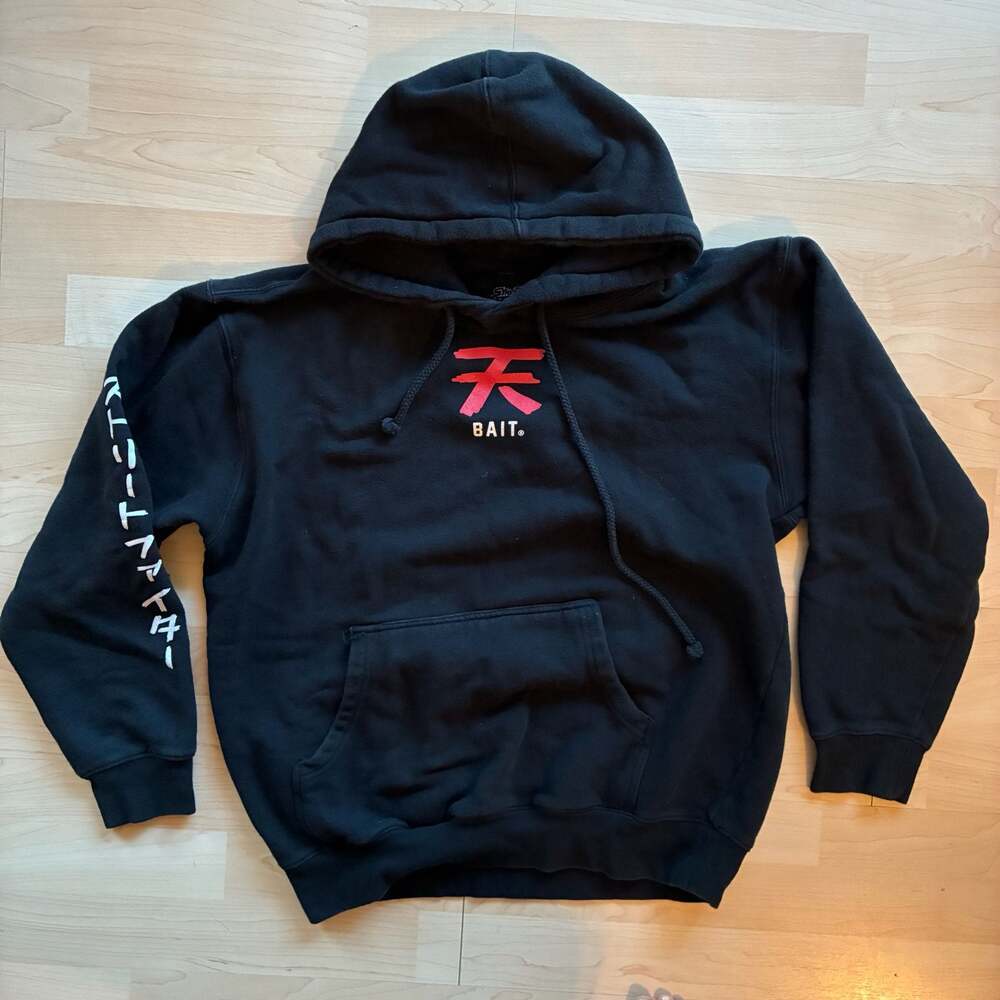 BAIT x Street Fighter x Kidokyo Akuma Hoodie in Black M